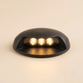 Black in-ground LED marker light, 3-LED