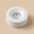 White flat stepped surface-mounted spotlight