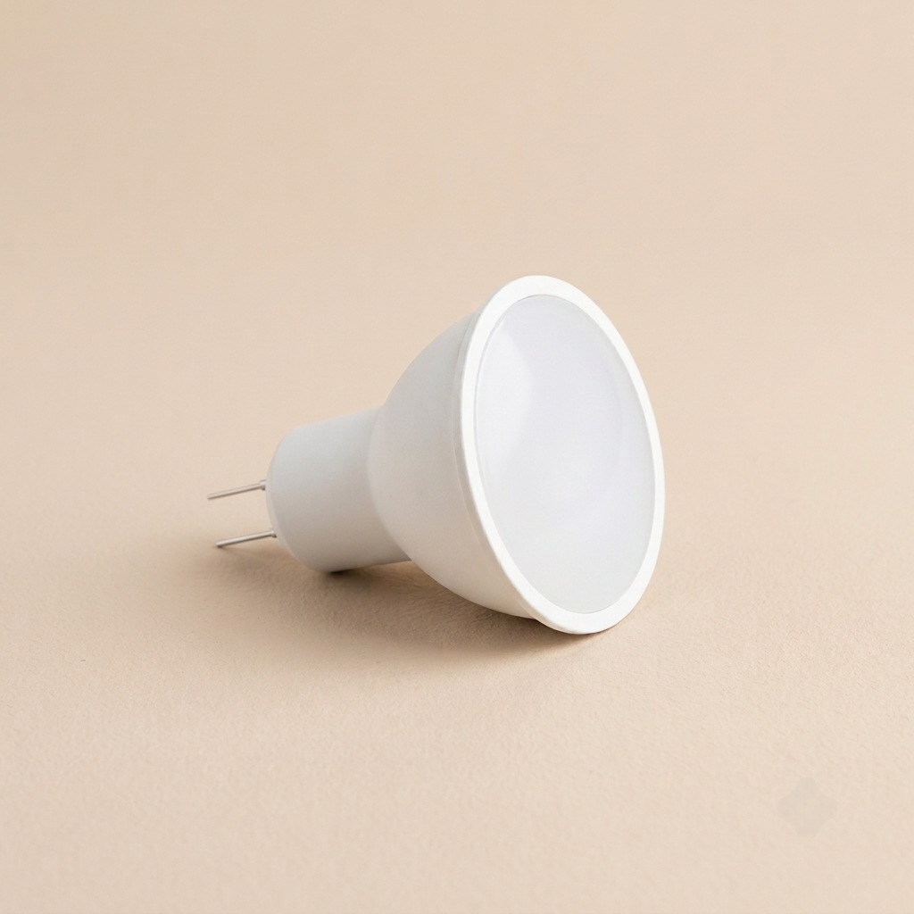 Frosted MR LED bulb with bi-pin base