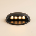 Black in-ground LED marker light, 4-LED