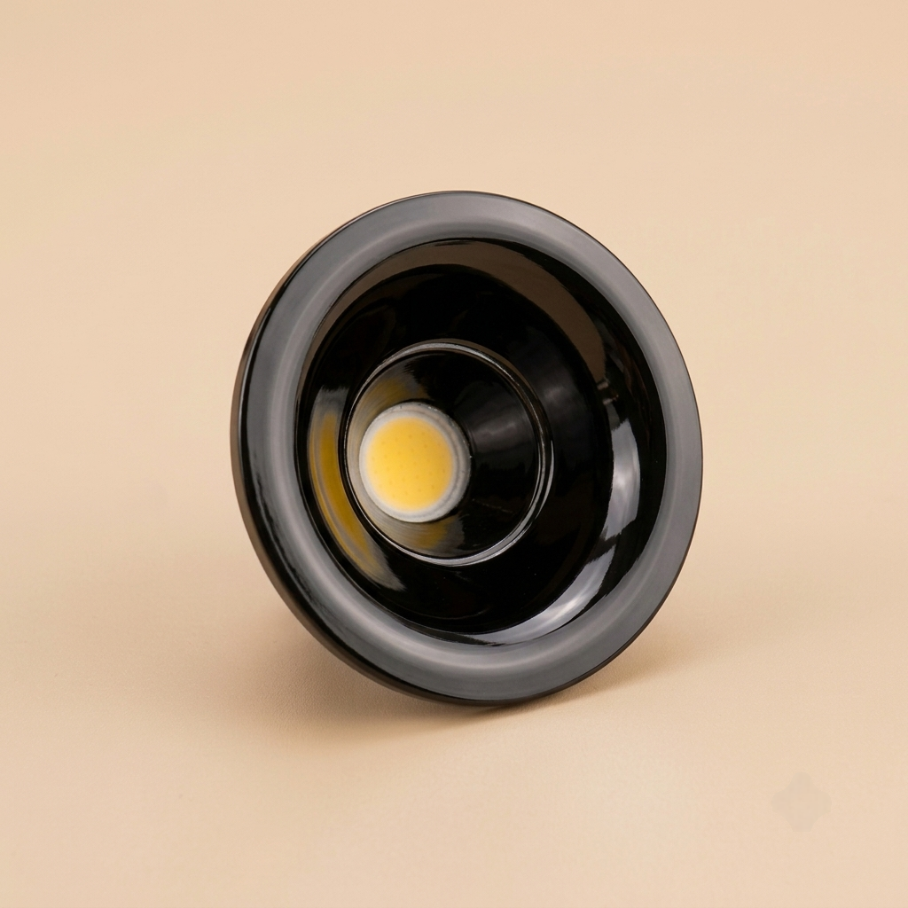White articulating swivel surface-mounted spotlight